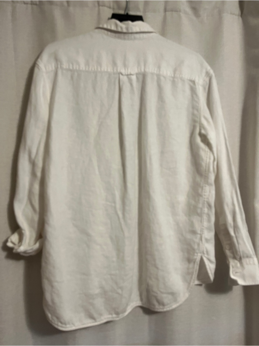 ATHLETA Linen Button Down Shirt Women’s Medium White Oversized - Picture 7 of 7